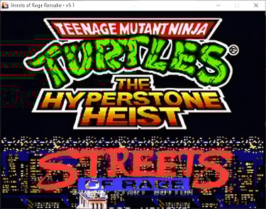 a computer screen shot of a video game sor: tmnt hyperstone