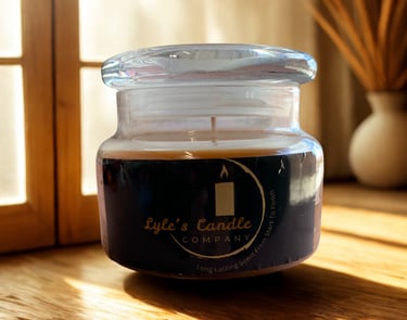 a candle that is sitting on a table