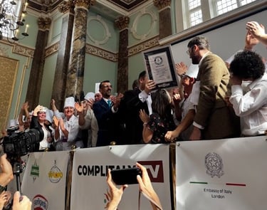 Proclamazione ufficiale del Guinness World Record per il tiramisù più lungo del mondo