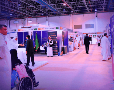 لقطة من مشاركتنا في تجهيز احد المعارض التجارية في مدينة الرياض باعداد وتجهيز فريق وتد للفعاليات WTD EVENTS