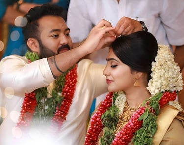 Candid wedding photography Cherpulassery