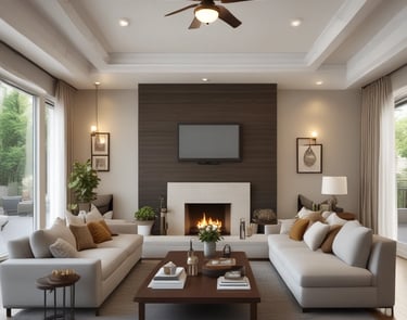 A smartphone displaying a social media profile is placed on a wooden table next to a laptop. The profile includes a picture, name, and details about a creator and photographer. The blue and white interface is visible on the phone screen.