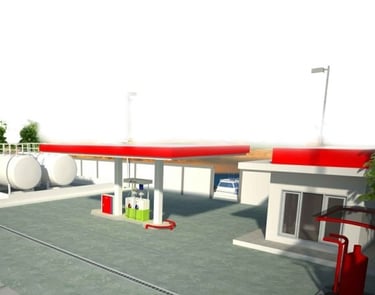 Ilustrasi Desain SPBU