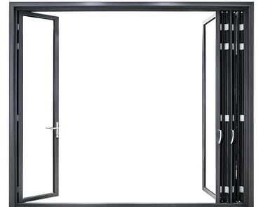 certified aluminum bifold doors with german hardware
