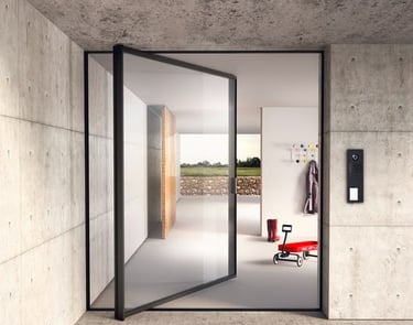 certified pivot glass doors