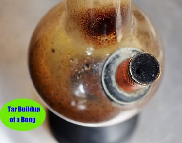 Complex glass smoking piece with narrow chambers