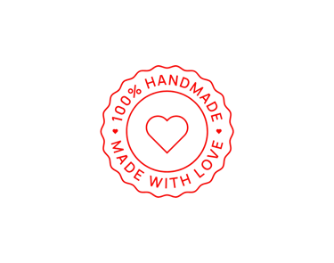 Fait main logo avec amour