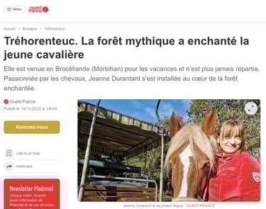 balade calèche forêt de Brocéliande
