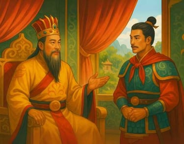 Đinh Tiên Hoàng và Lê Hoàn Bàn Luận Ngôi Báu