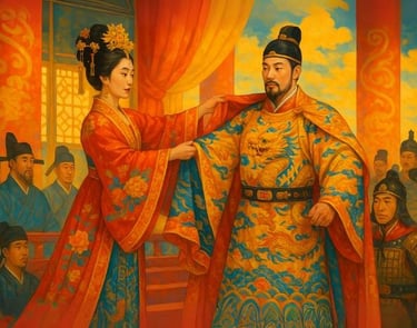 dương vân nga trao long bào cho lê hoàn