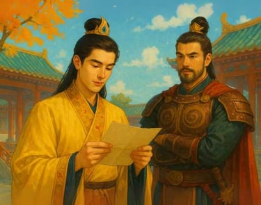 Nam Việt Vương Đinh Liễn đọc thư