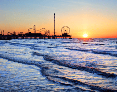 Pleasure Pier in Galveston, TX