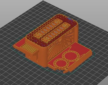 Prusaslicer program showing a pre sliced 3D Model