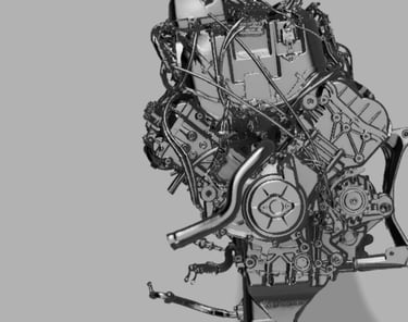 Ducati Panigale V4 Engine 3D Scan