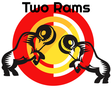 TWO RAMS JUNK REMOVAL LOGO