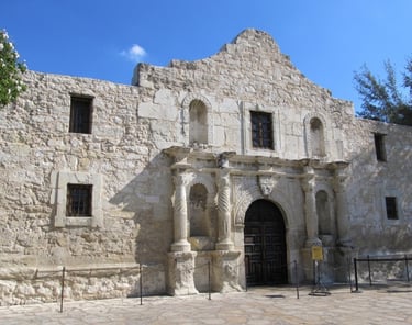 Entrance to San Antonio's famous The Alamo