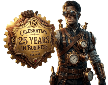 25 years in business badge