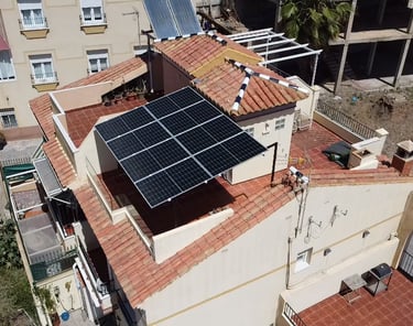 pérgola solar a medida