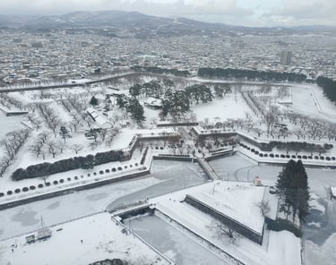 Goryokaku (Starfort) in Hakodate, Hokkaido, Japan
