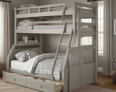 Twin over twin bunk beds