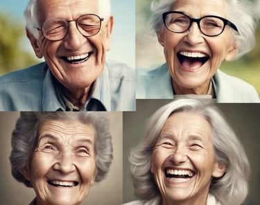 old people smiling