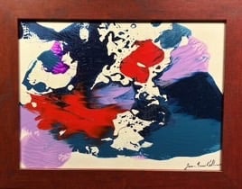 Ghost - acrylic poured paint