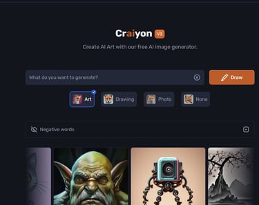 a website page with a picture of a character from the game crayon