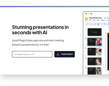 MagicSlide create presentation with ai