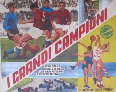 1965 Lampo I Grandi Campioni Sports Card Album Cover