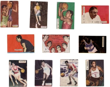 1966 Ediciones Infantiles Crack Campeonato Mundial Londres 66 Uruguay Basketball Cards