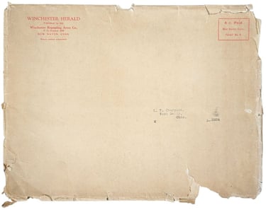 Original Winchester paper envelope that held the Herald Magazine