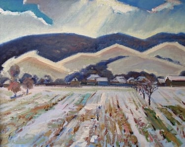 Леонтій Орлик (1936-2012), «Зима в Прикарпатті», 2002