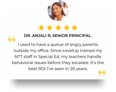 LevelUp Online Education workshop for schools adopting inclusive education, special education and AI