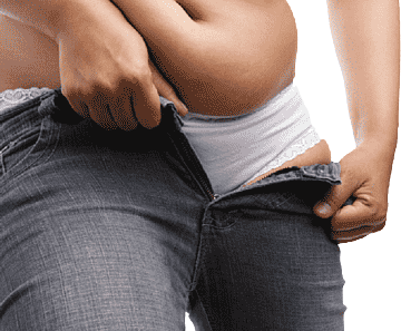 Imagen de una mujer obesa utilizado en la pagina web de la Dra. Arlenis Guzmán