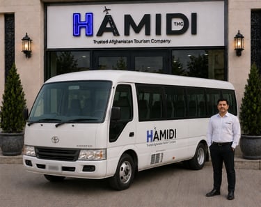 Large group transportation for Afghanistan tours, cultural visits and business delegations