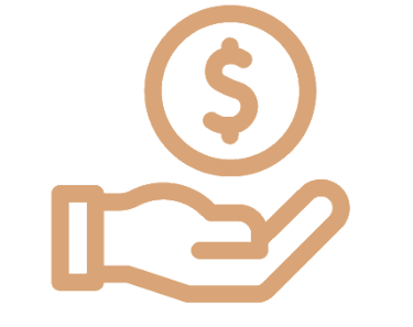 a hand holding a dollar sign with a dollar sign
