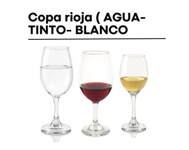 alquiler de copas para vino