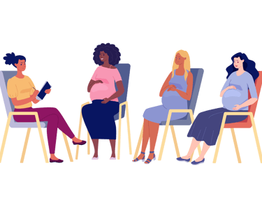 a group of people sitting in chairs with cell phones