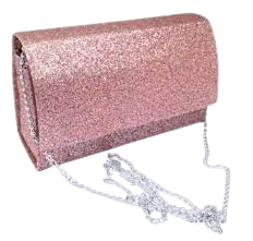 Bolsa de Festa de Mão Rosa