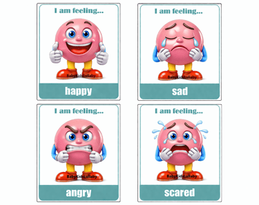 babykidslullaby printable emotional tools cards Little Kids Feeling