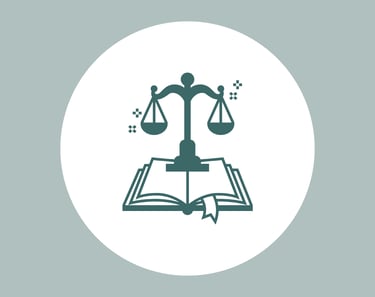 Ícone que representa formação acadêmica em direito