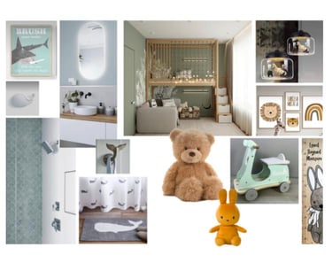 Moodboard pour chambre d'enfant