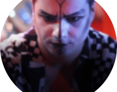a man with a face paint on his face roy crank
