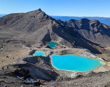Los lagos del Tongariro Alpine Crossing