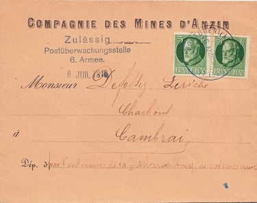 Zulässig Postüberwachungsstelle 6. Armee
