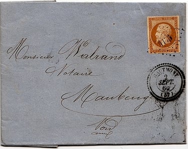 Hautmont : kleine Ziffern 4175 und typ 22.