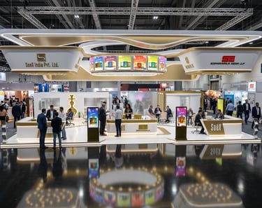 Soex stand at InterTabac 2023 Germany by Morgan Expo, professional Exhibition Stand Builder.