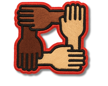 a group of hands holding hands together