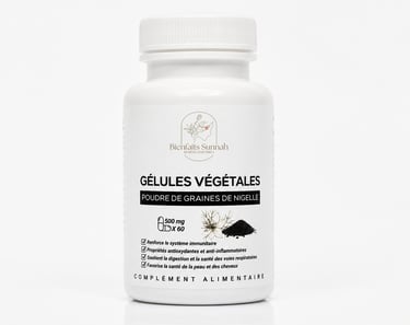 gélules végétales poudre de graine de nigelle complément alimentaire Maroc