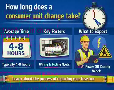 How long does a consumer unit change take